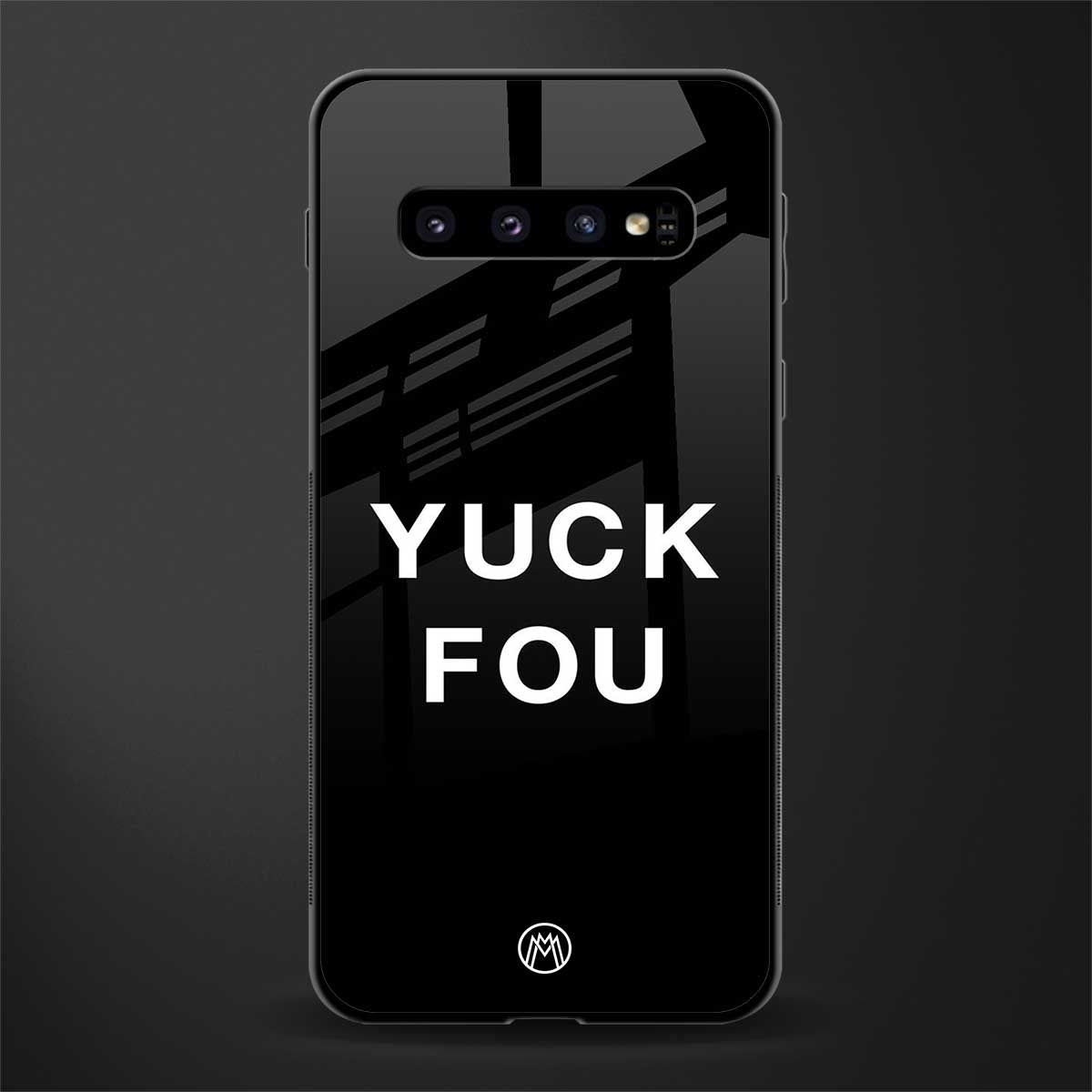 yuck fou glass case for samsung galaxy s10 plus image