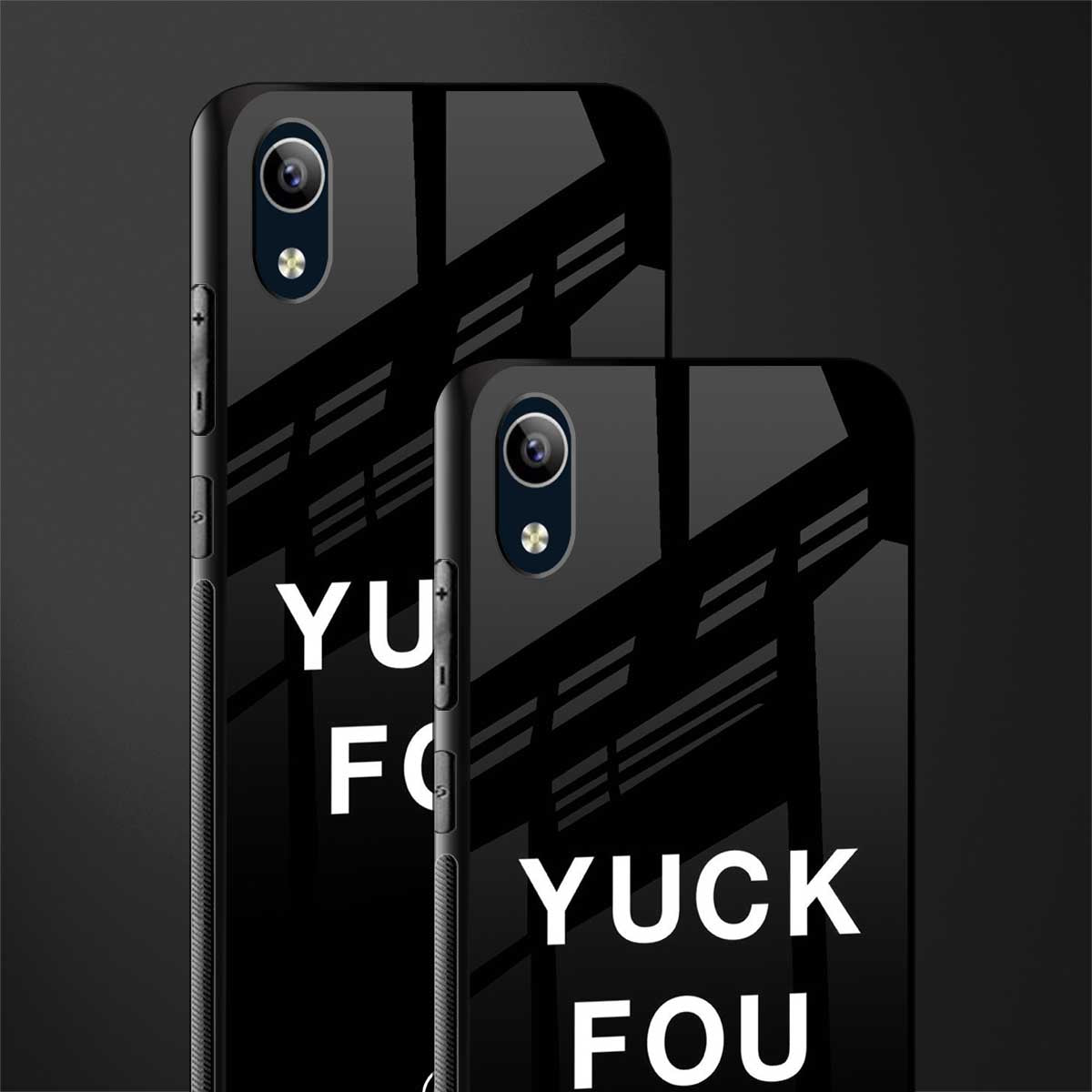 yuck fou glass case for vivo y1s without fingerprint image-2
