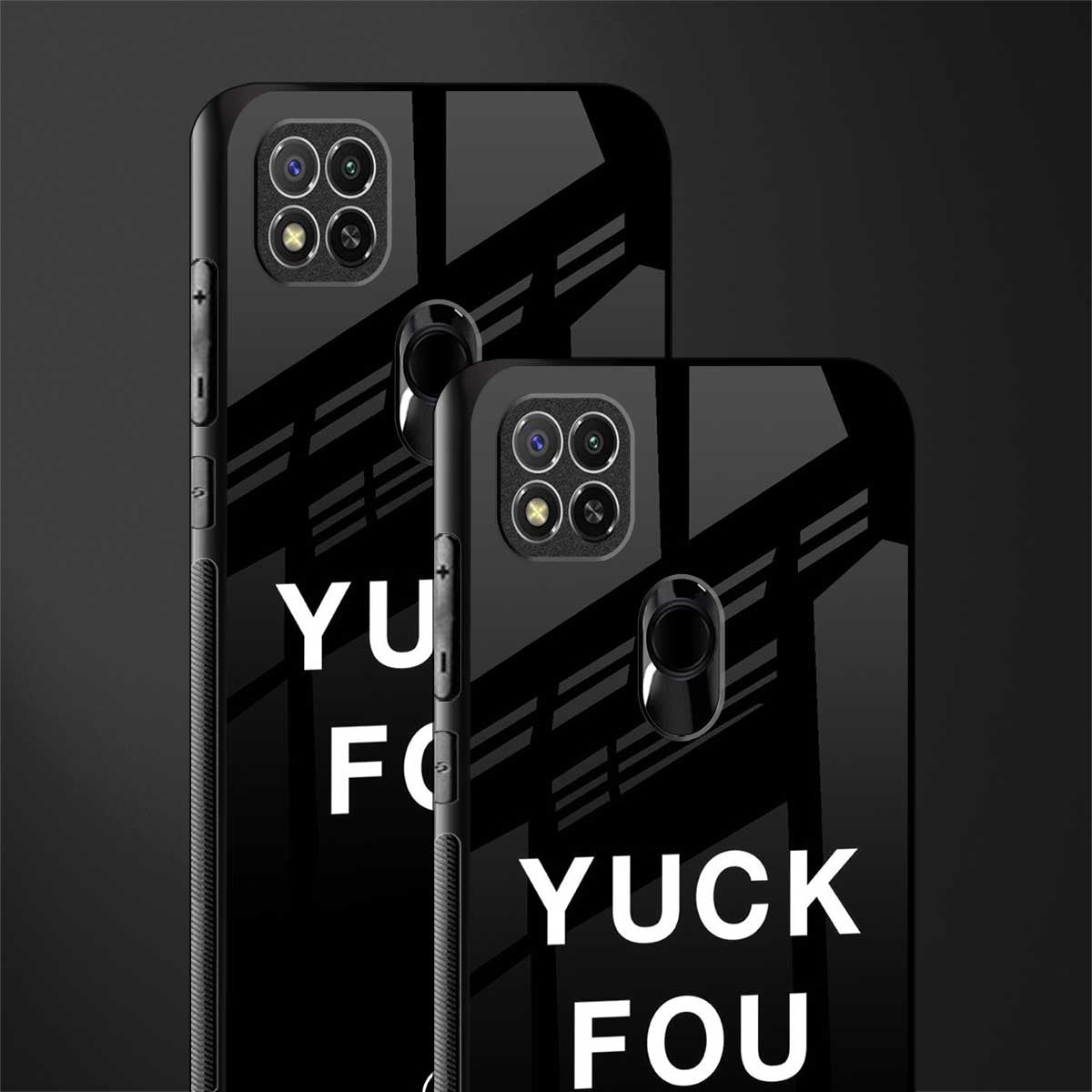 yuck fou glass case for redmi 9 image-2