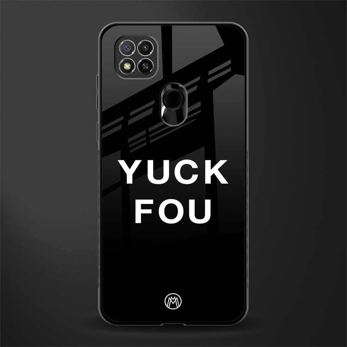 yuck fou glass case for redmi 9 image