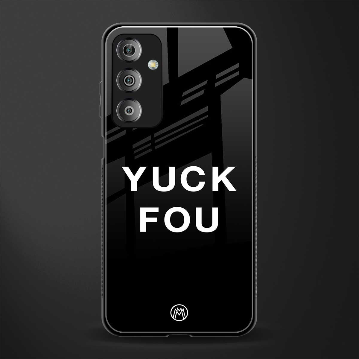 yuck fou back phone cover | glass case for samsung galaxy f23 5g