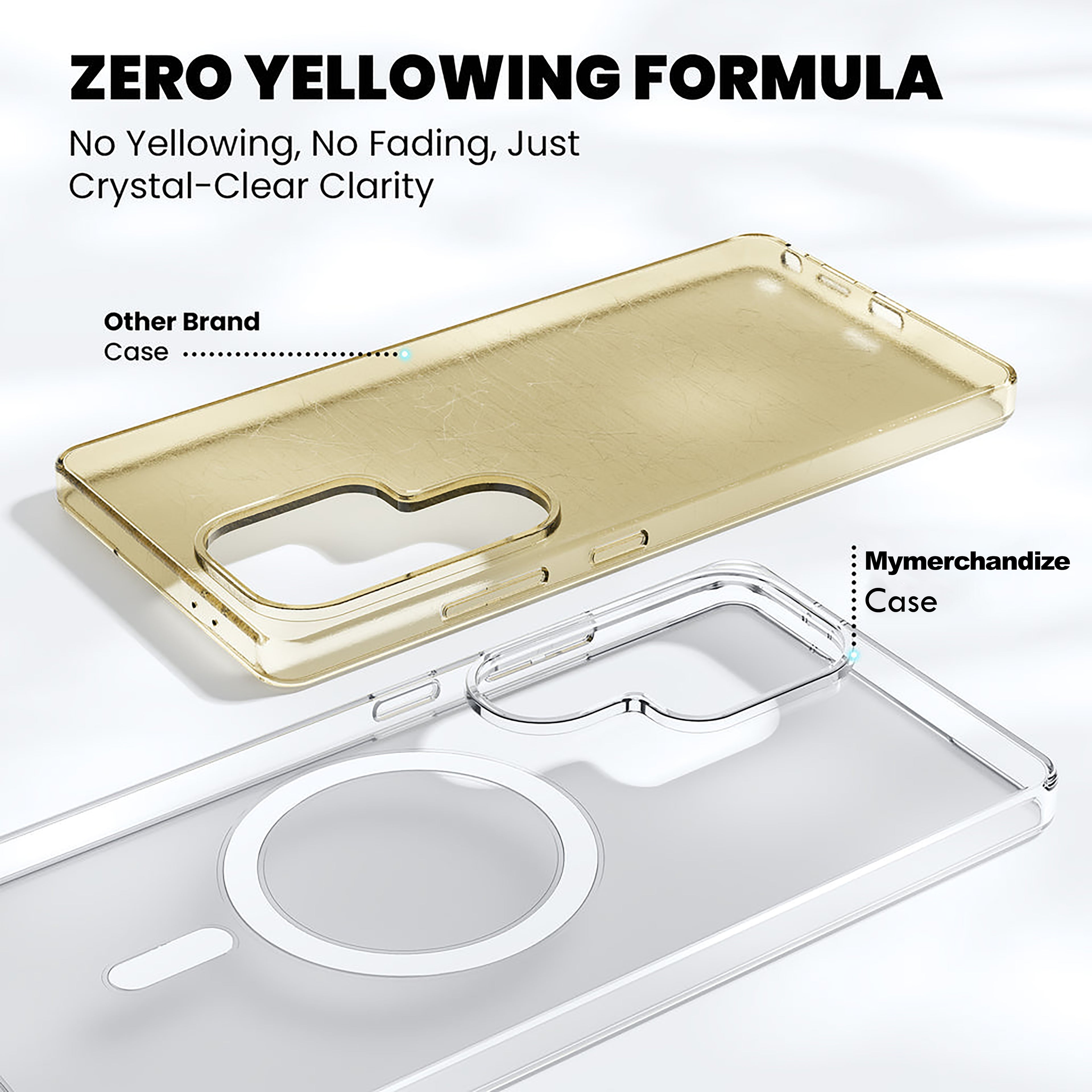 Anti Yellow Magsafe Clear Case for Samsung Galaxy S26 Ultra