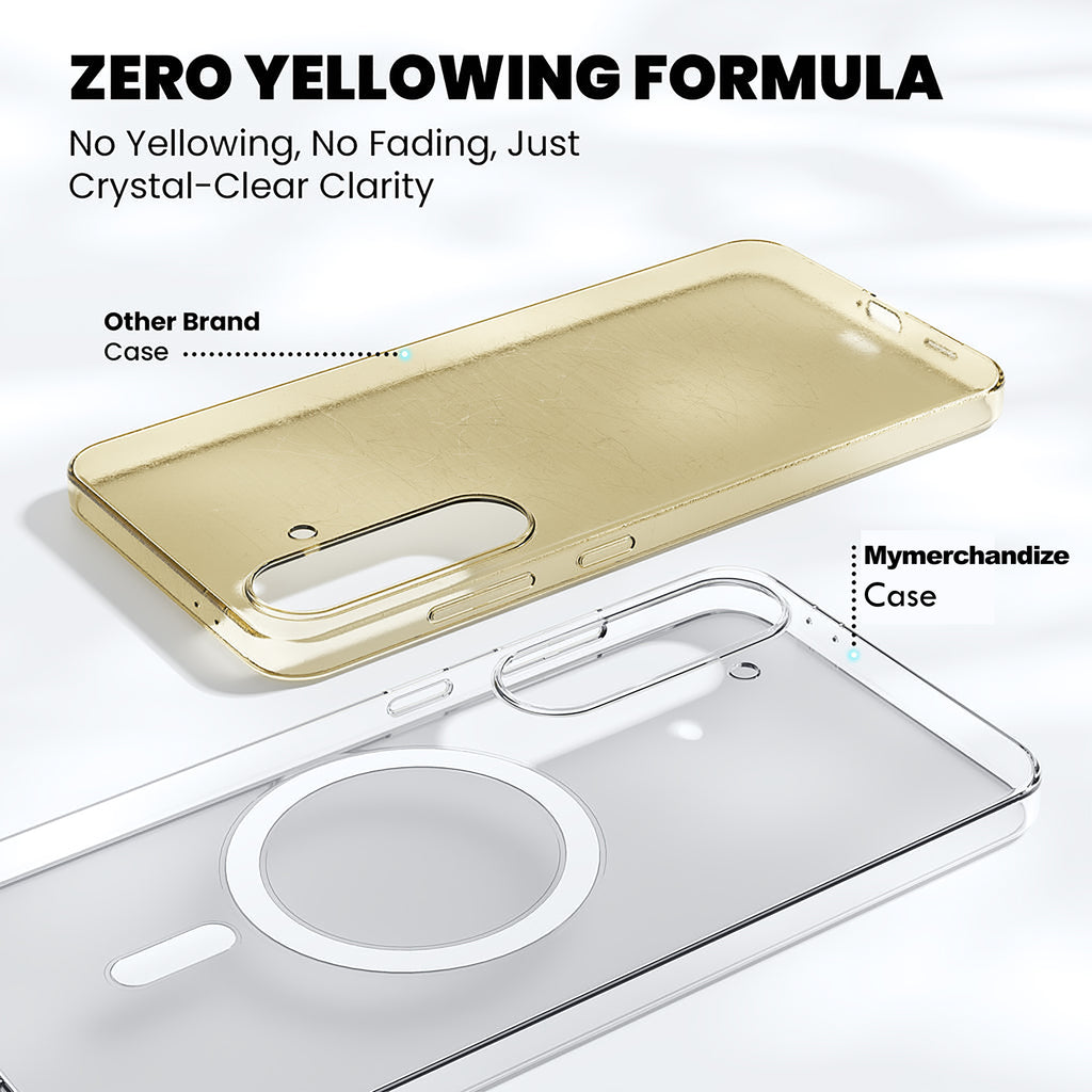 Anti Yellow Magsafe Clear Case for Samsung Galaxy S26 Plus