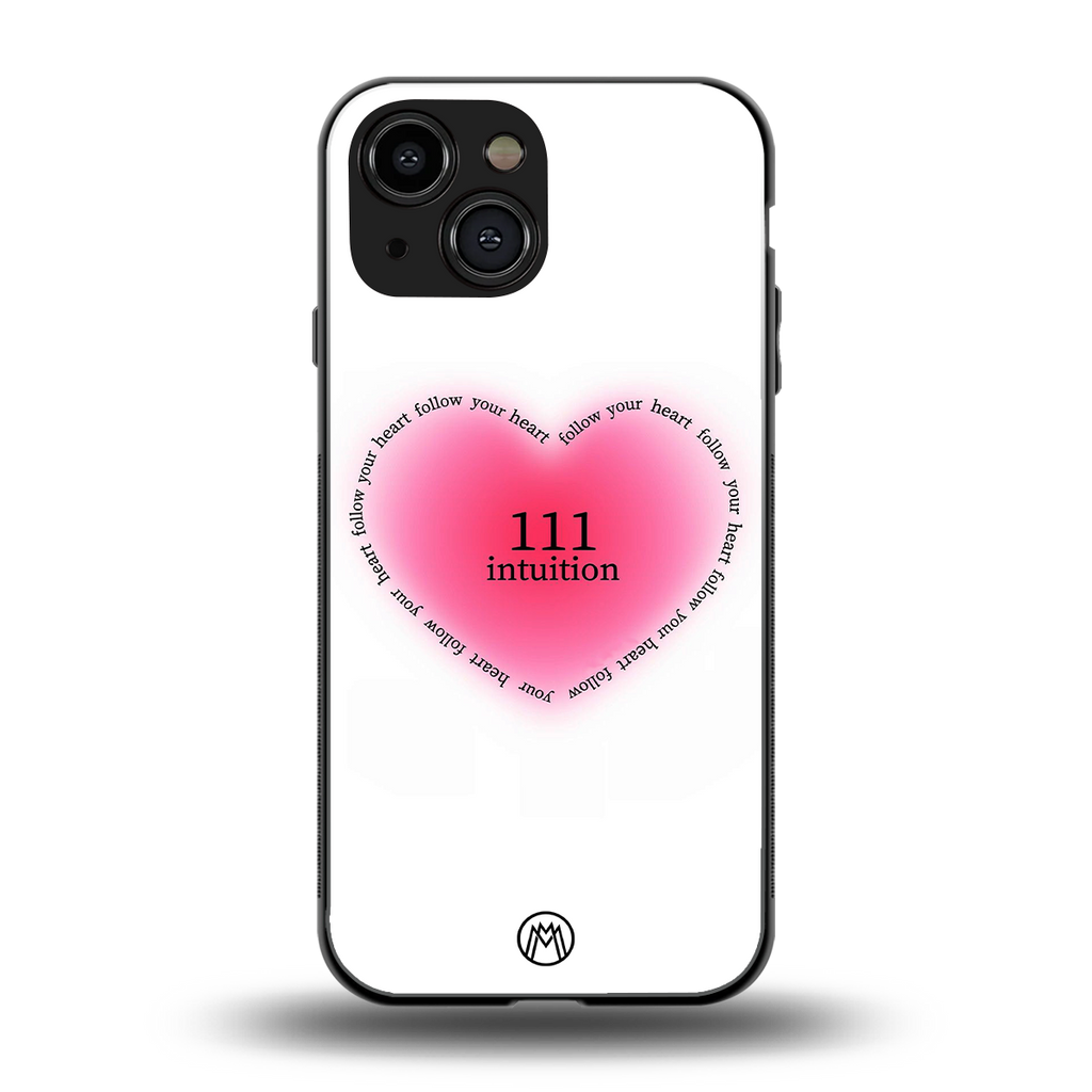111 intuition back phone cover | glass case for iphone 13 mini