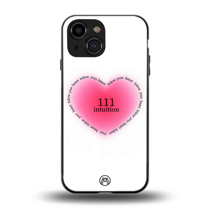 111 intuition back phone cover | glass case for iphone 13 mini