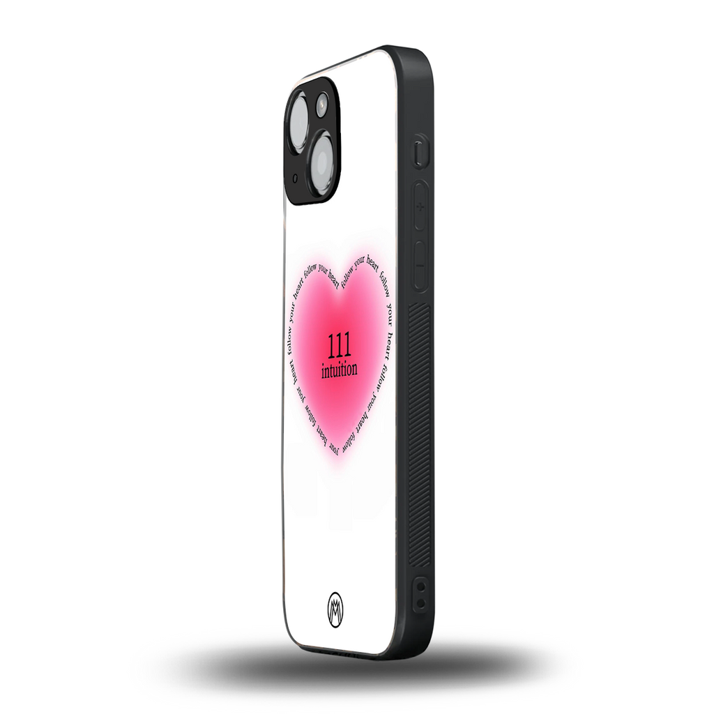 111 intuition back phone cover | glass case for iphone 13 mini