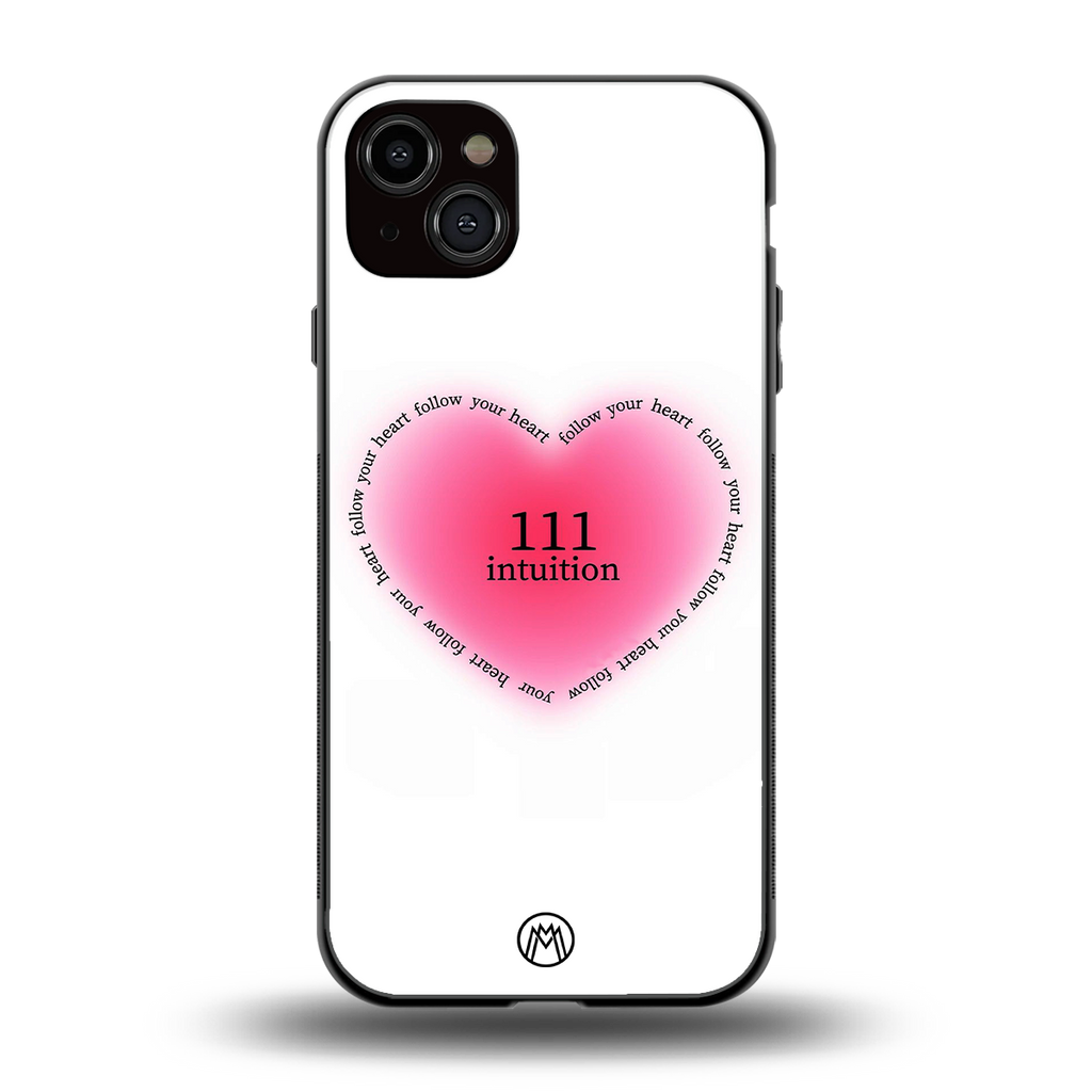 111 intuition back phone cover | glass case for iphone 14 plus