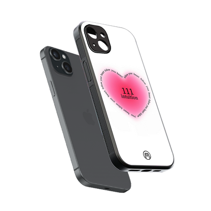 111 intuition back phone cover | glass case for iphone 15 plus