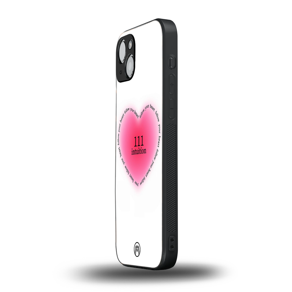 111 intuition back phone cover | glass case for iphone 14 plus