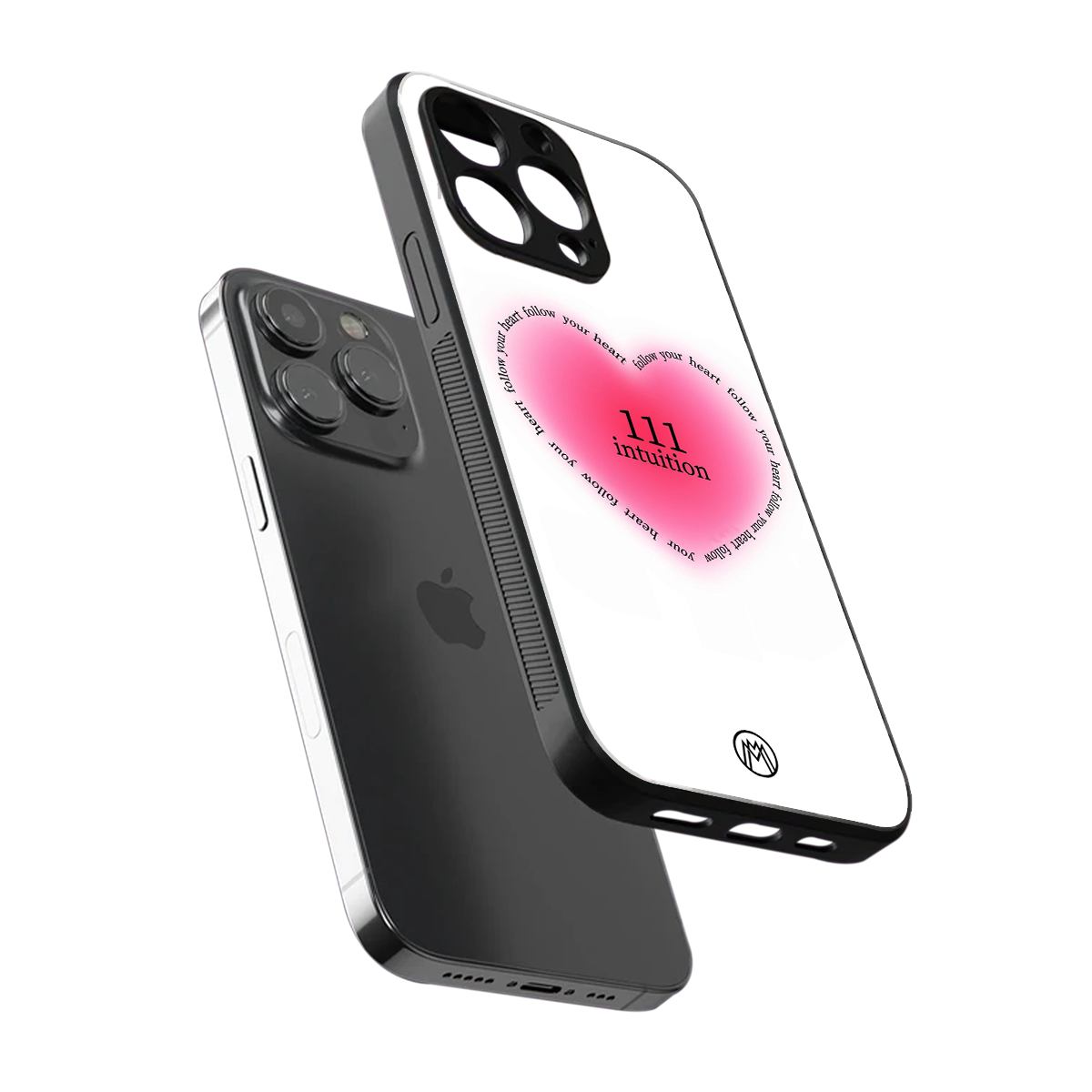 111 intuition back phone cover | glass case for iphone 15 pro max