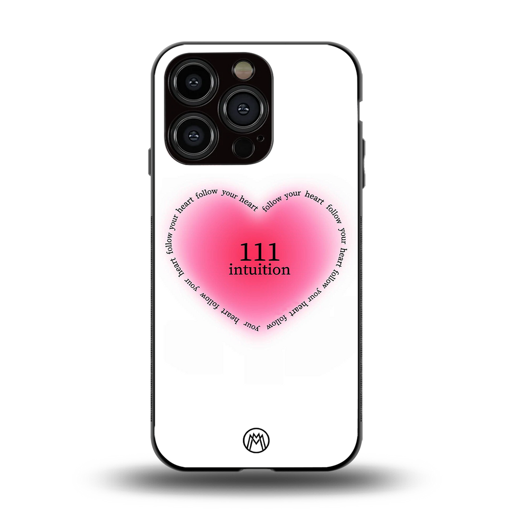 111 intuition back phone cover | glass case for iphone 15 pro