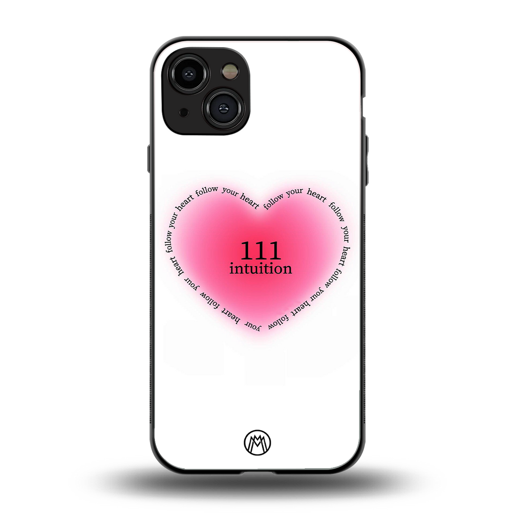 111 intuition back phone cover | glass case for iphone 15