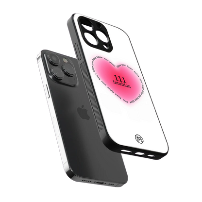 111 intuition back phone cover | glass case for iphone 15 pro