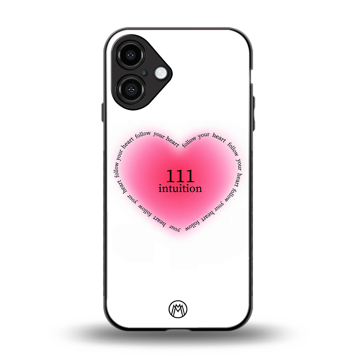 111 intuition back phone cover | glass case for iphone 16 plus