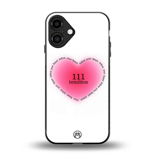 111 intuition back phone cover | glass case for iphone 16 plus