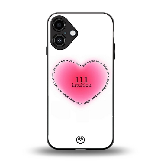 111 intuition back phone cover | glass case for iphone 16 plus