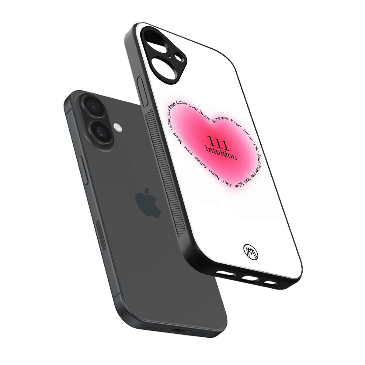 111 intuition back phone cover | glass case for iphone 16 plus