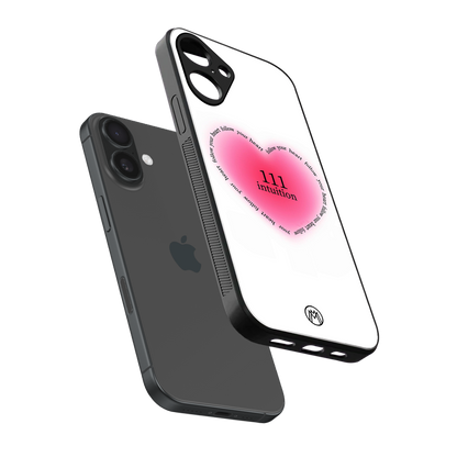 111 intuition back phone cover | glass case for iphone 16 plus