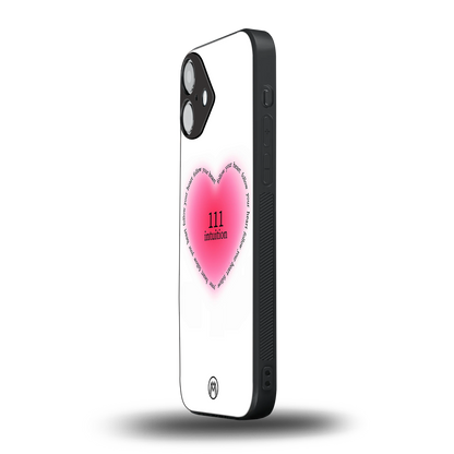 111 intuition back phone cover | glass case for iphone 16 plus