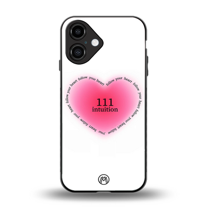 111 intuition back phone cover | glass case for iphone 16