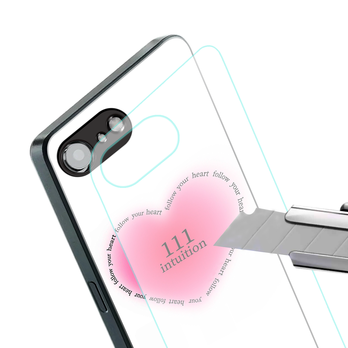 111 intuition back phone cover | glass case for iphone 16e