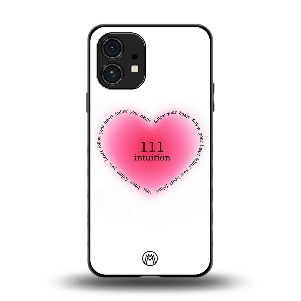 111 intuition back phone cover | glass case for nothing phone 1