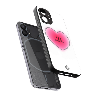 111 intuition back phone cover | glass case for nothing phone 1