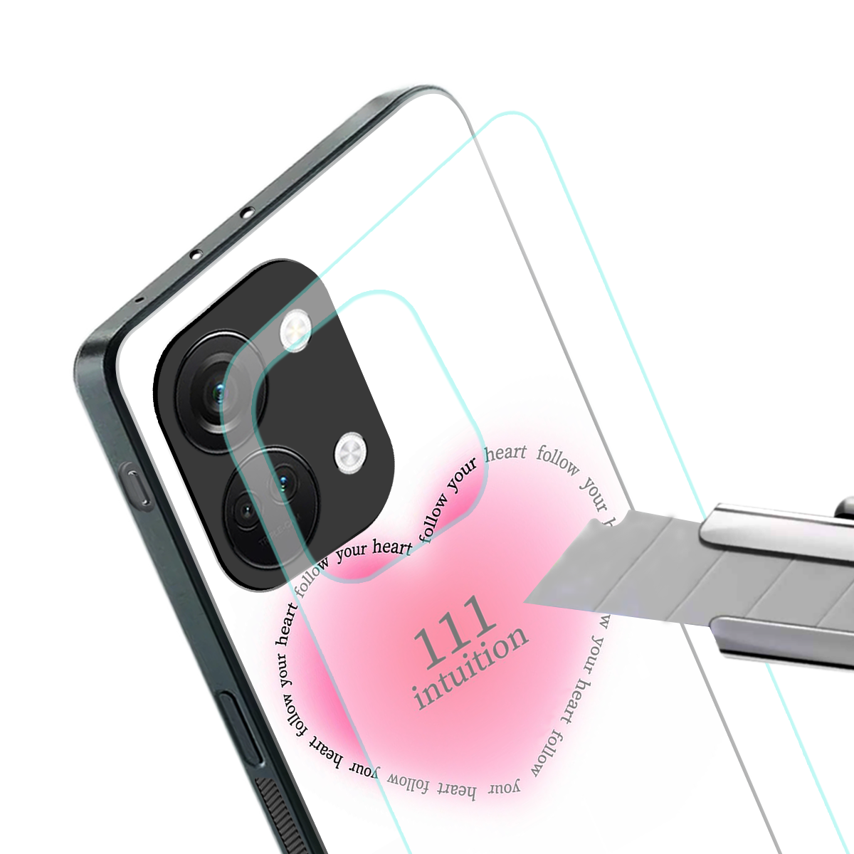 111 intuition back phone cover | glass case for oneplus nord 3