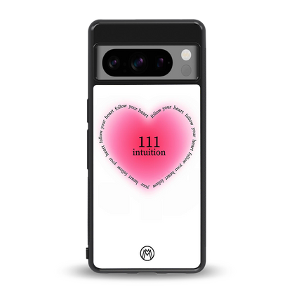 111 intuition back phone cover | glass case for google pixel 8 pro