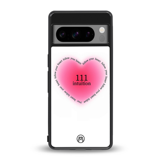 111 intuition back phone cover | glass case for google pixel 8 pro
