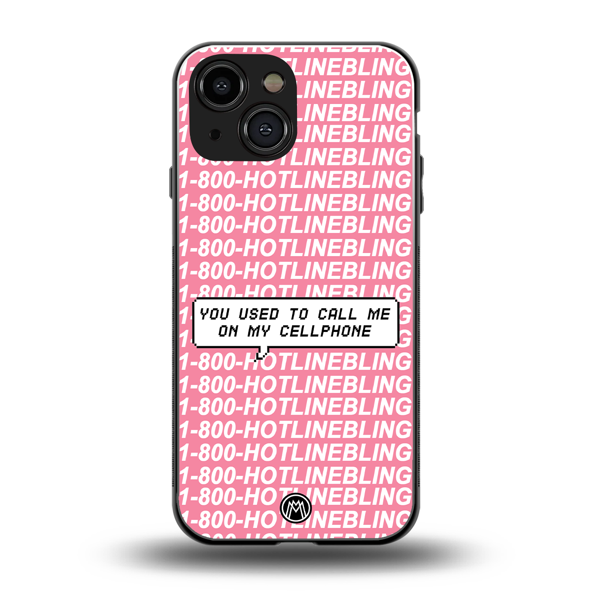 1800 hotline bling back phone cover | glass case for iphone 13 mini