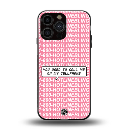 1800 hotline bling back phone cover | glass case for iphone 13 pro max