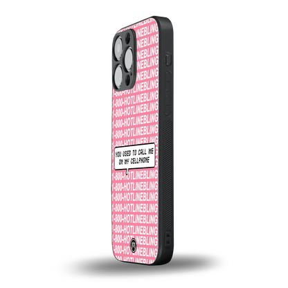 1800 hotline bling back phone cover | glass case for iphone 13 pro max