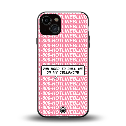 1800 hotline bling back phone cover | glass case for iphone 13