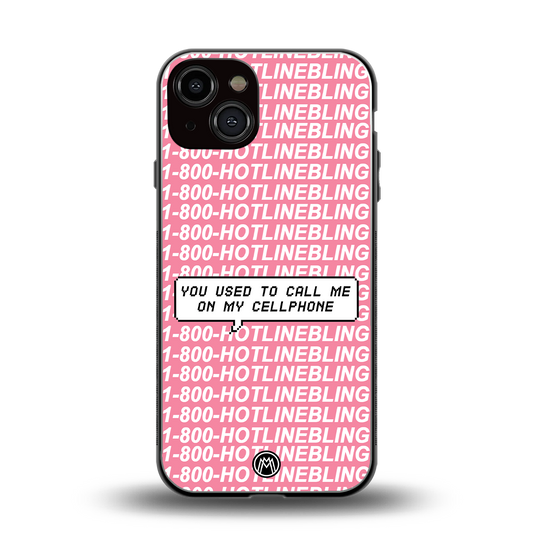 1800 hotline bling back phone cover | glass case for iphone 13