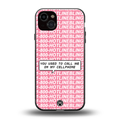 1800 hotline bling back phone cover | glass case for iphone 15 plus