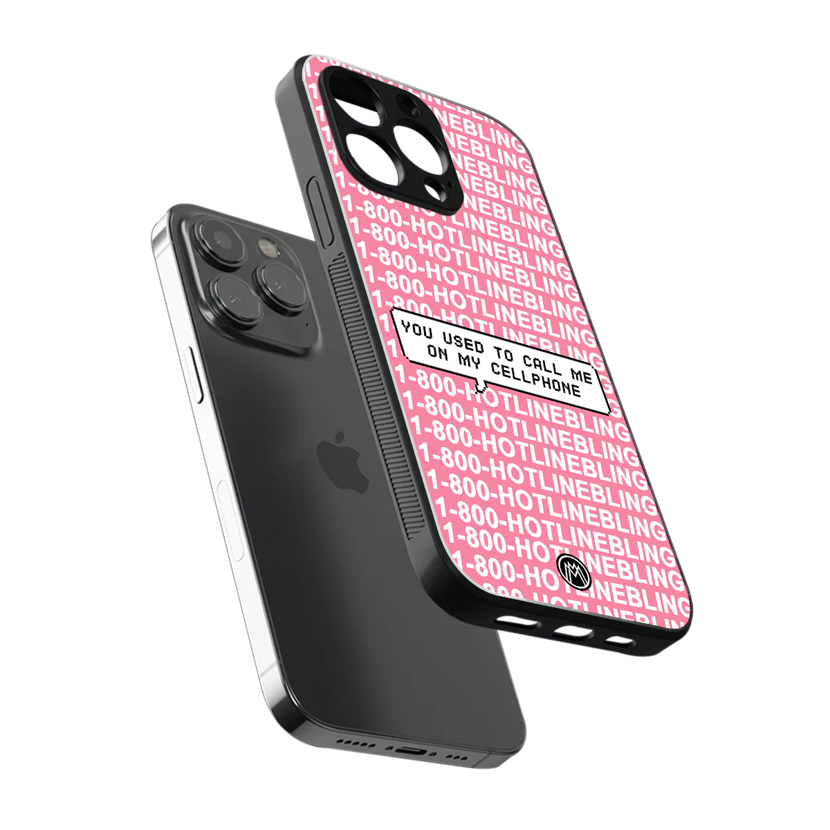 1800 hotline bling back phone cover | glass case for iphone 14 pro max