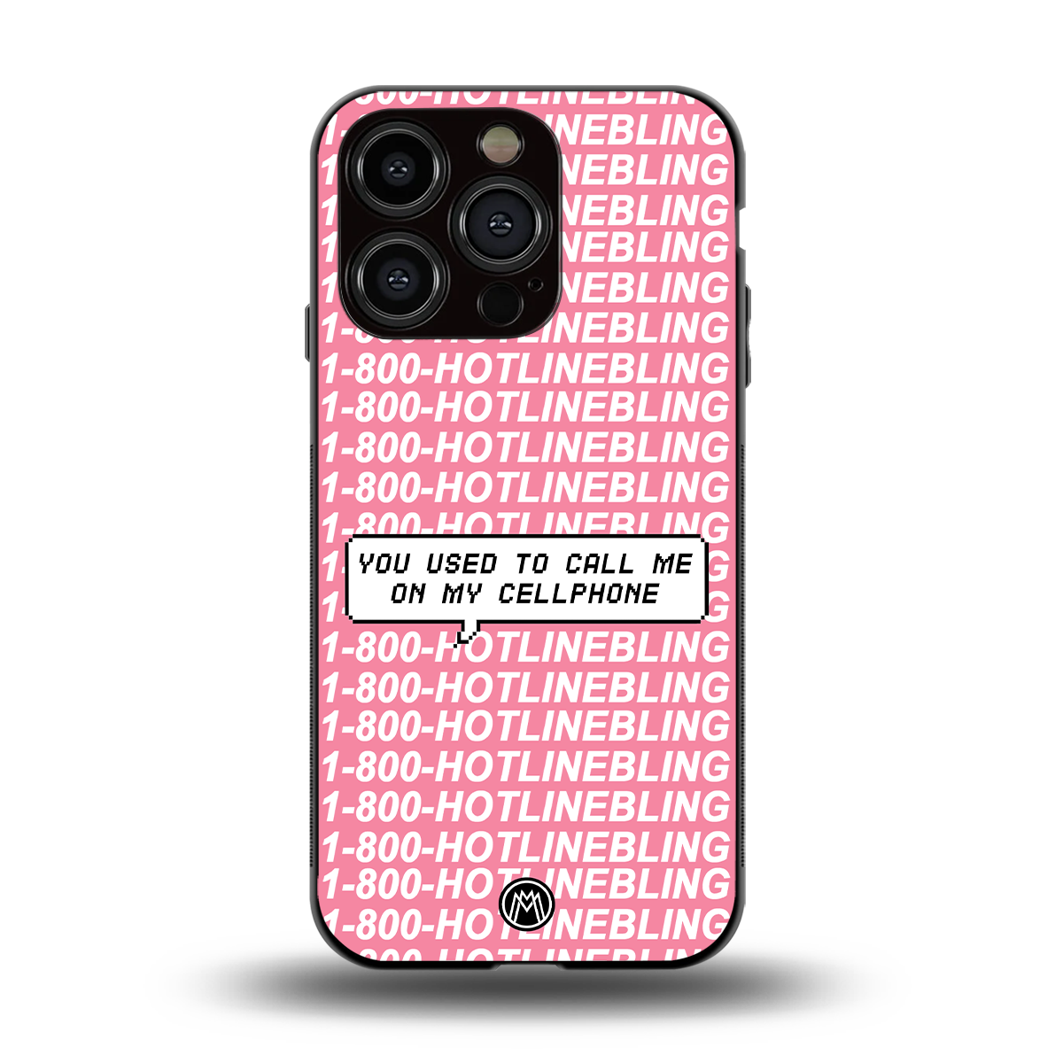 1800 hotline bling back phone cover | glass case for iphone 15 pro