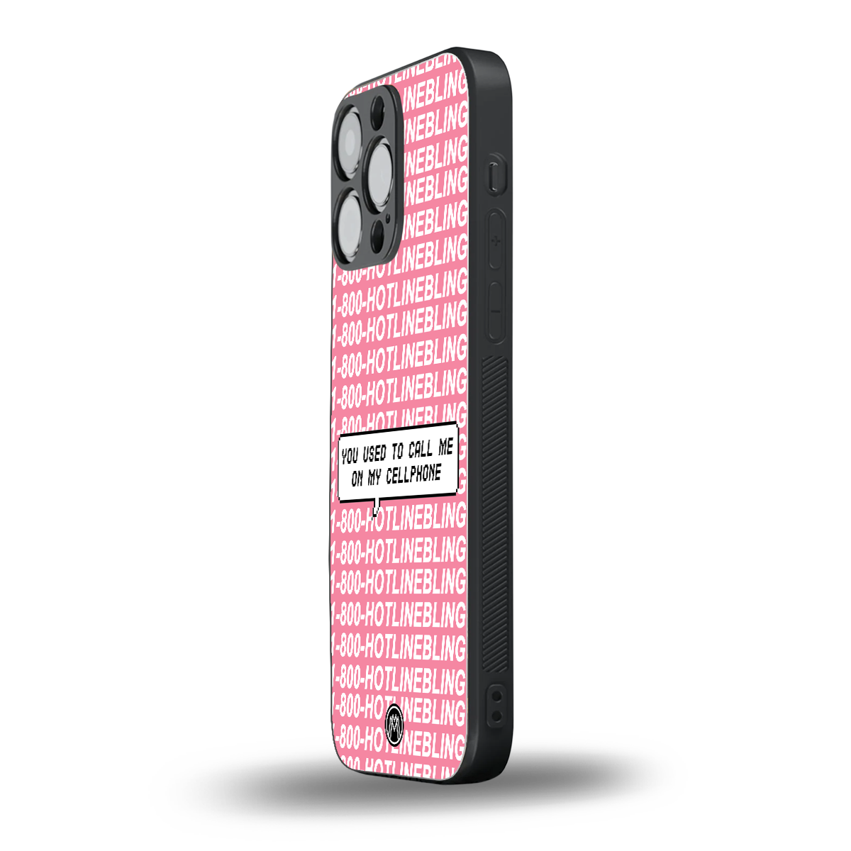 1800 hotline bling back phone cover | glass case for iphone 16 pro max