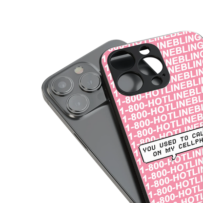 1800 hotline bling back phone cover | glass case for iphone 13 pro max