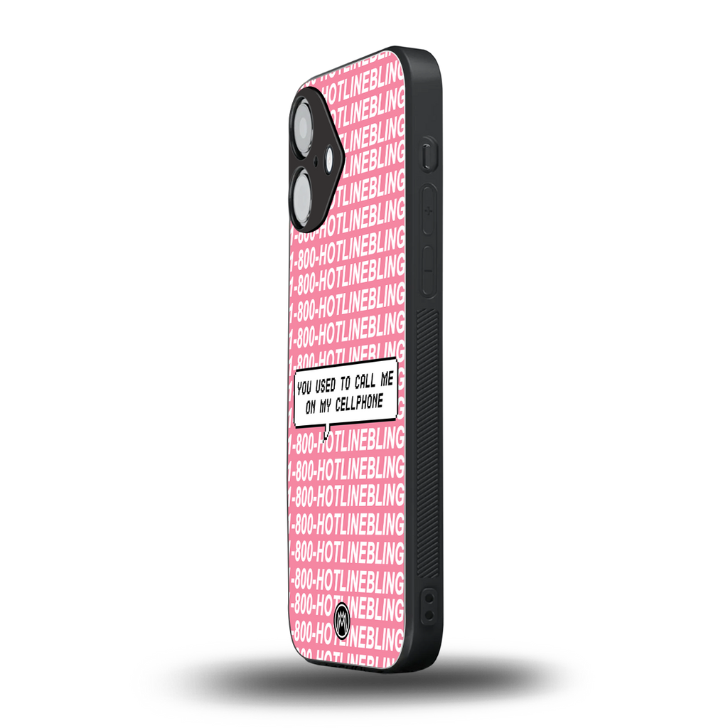 1800 hotline bling back phone cover | glass case for iphone 16