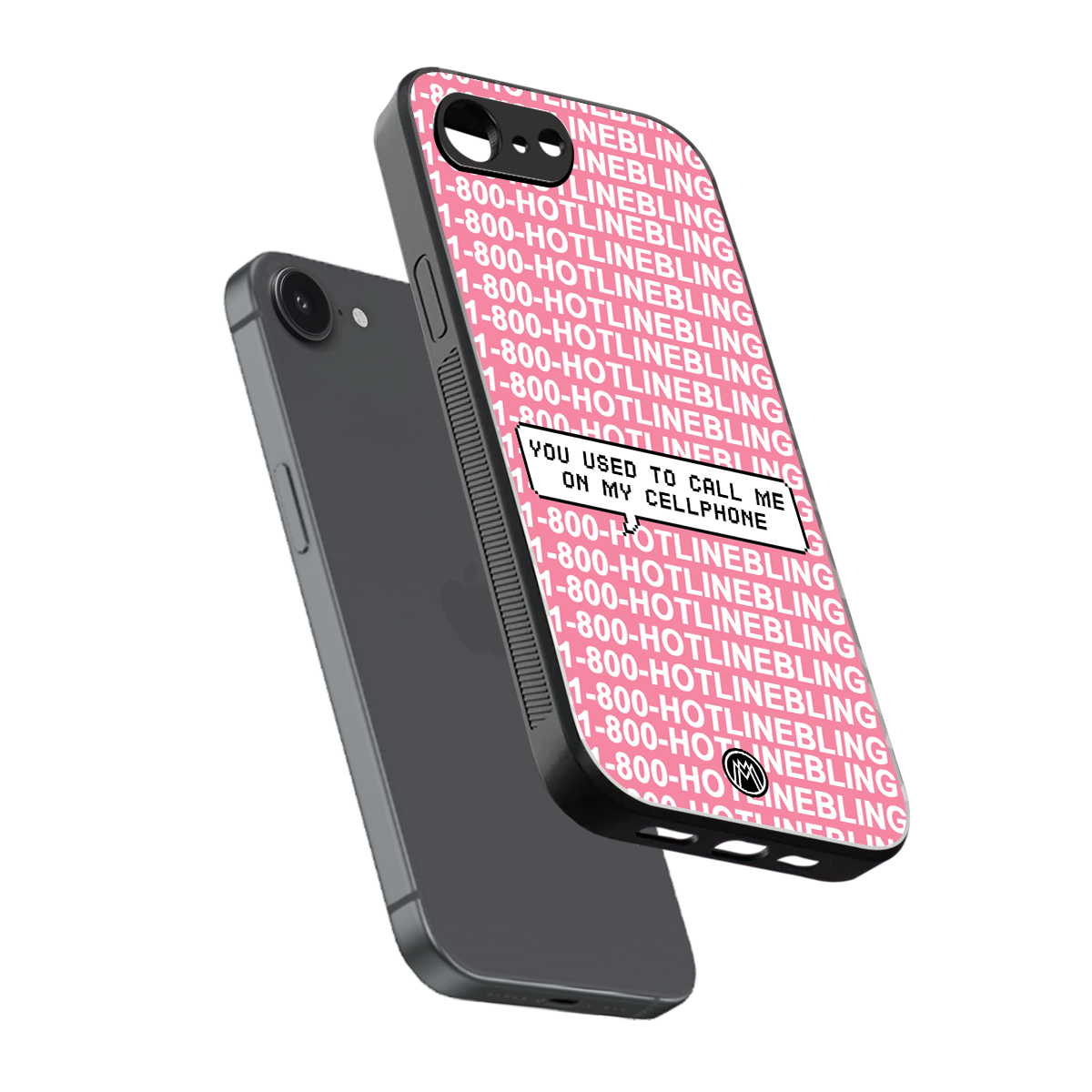 1800 hotline bling back phone cover | glass case for iphone 16e