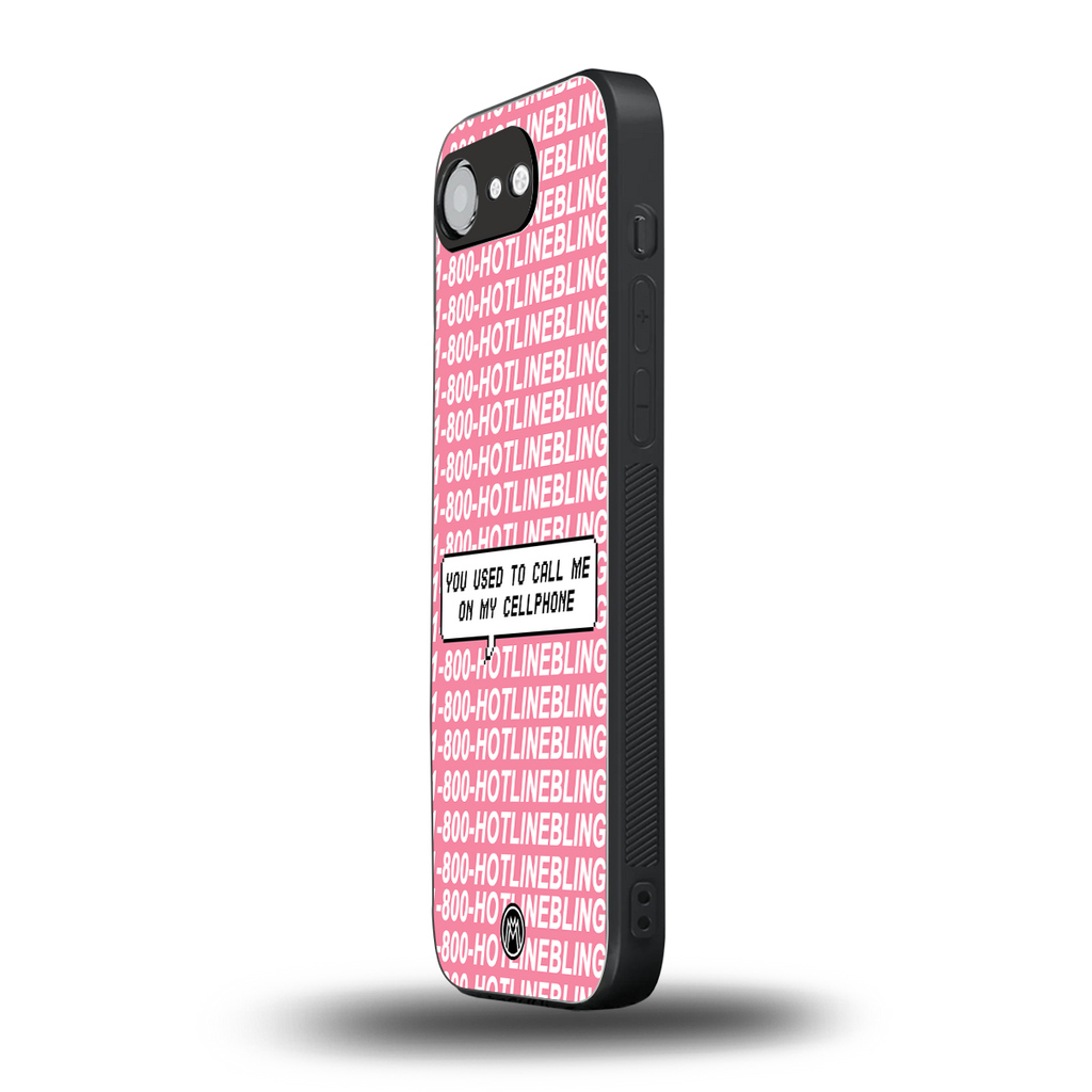 1800 hotline bling back phone cover | glass case for iphone 16e