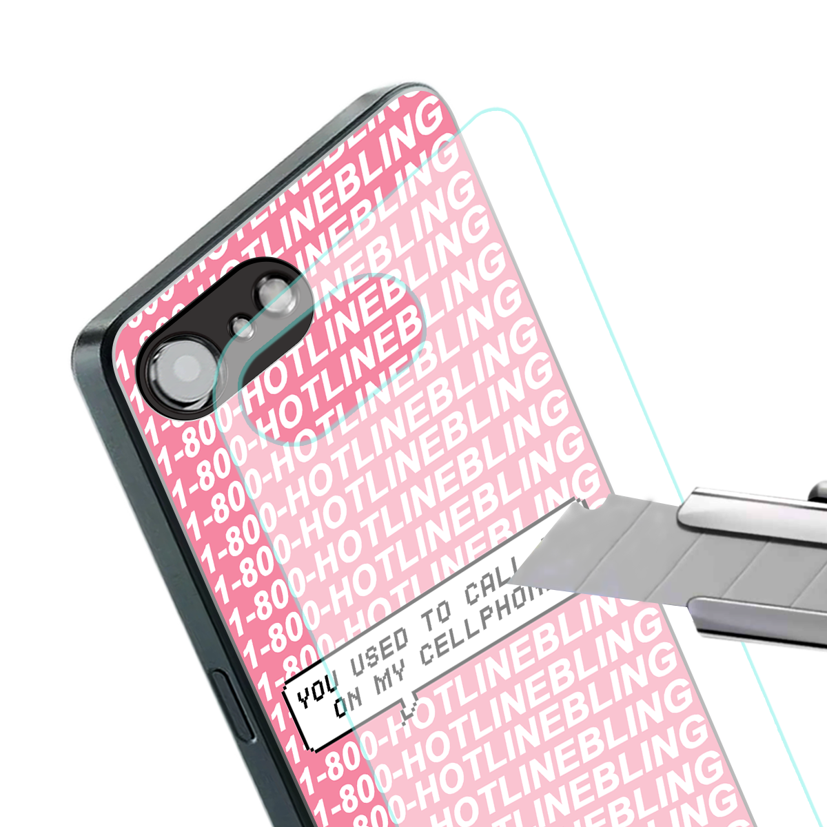 1800 hotline bling back phone cover | glass case for iphone 16e