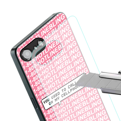 1800 hotline bling back phone cover | glass case for iphone 16e