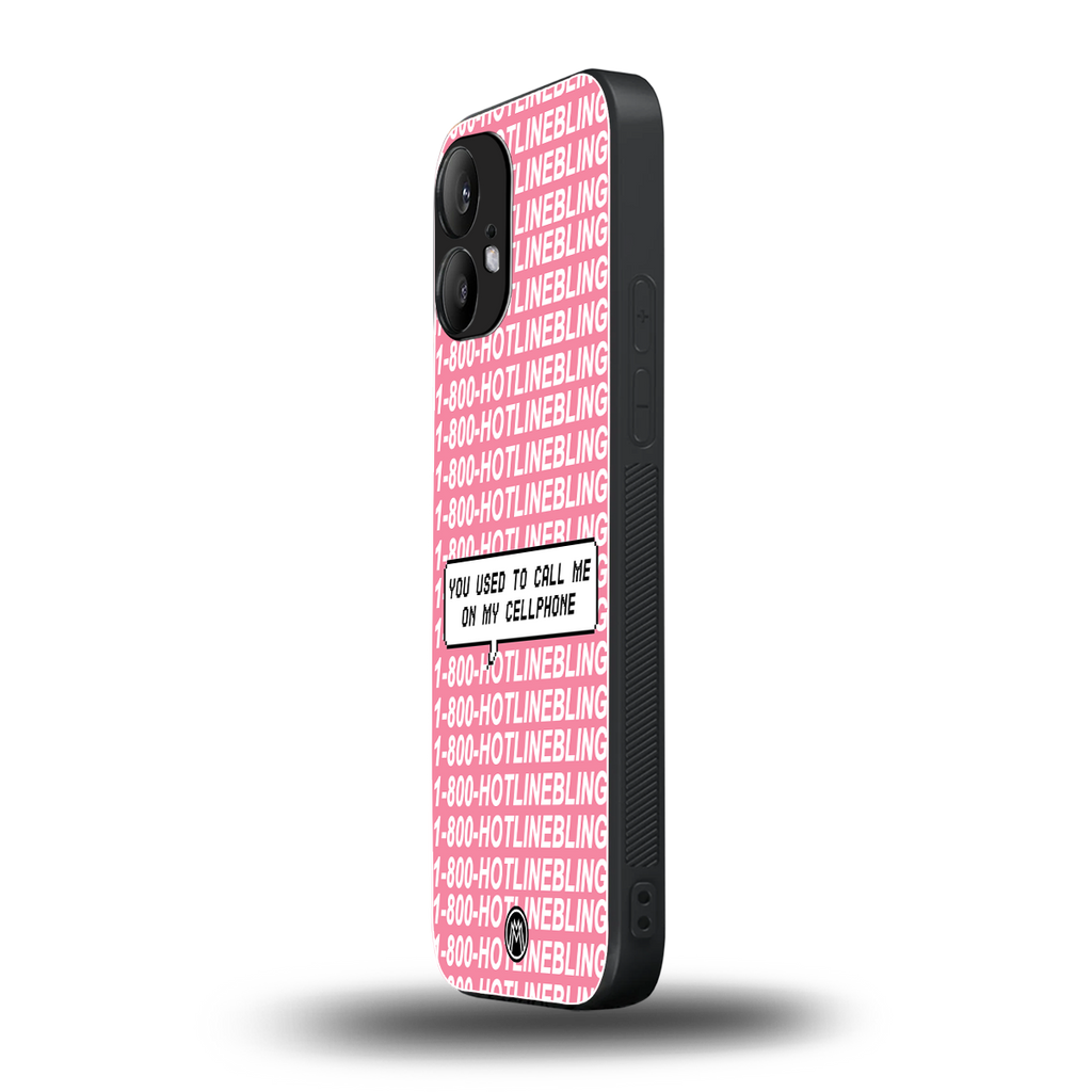 1800 hotline bling back phone cover | glass case for nothing phone 2