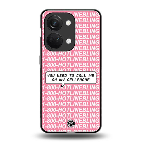 1800 hotline bling back phone cover | glass case for oneplus nord 3