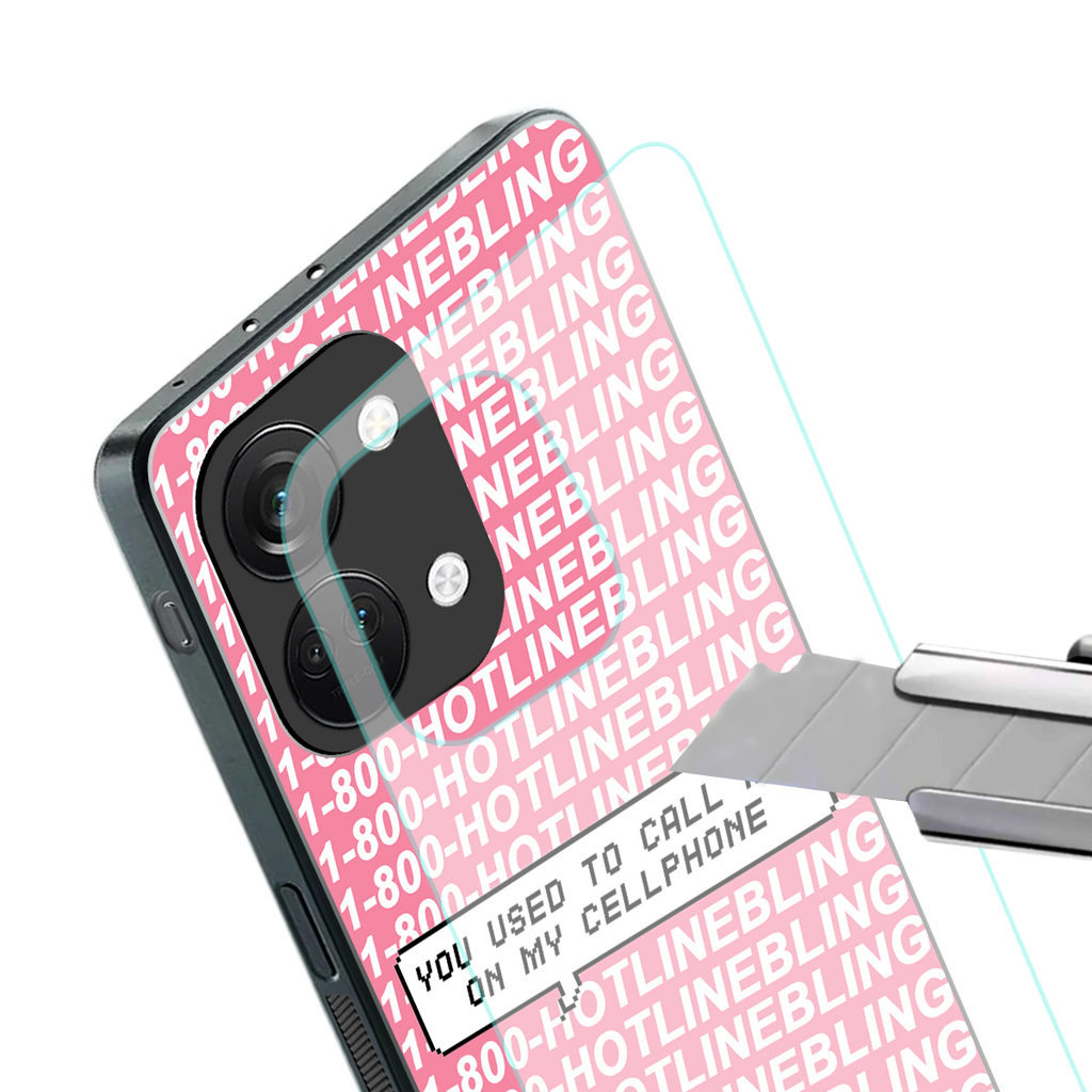 1800 hotline bling back phone cover | glass case for oneplus nord 3