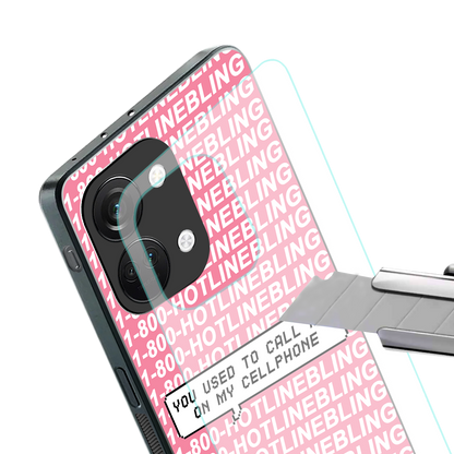 1800 hotline bling back phone cover | glass case for oneplus nord 3