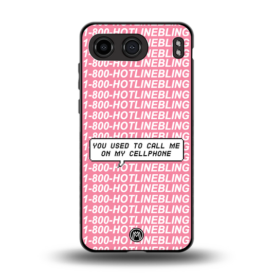 1800 hotline bling back phone cover | glass case for oneplus nord 4